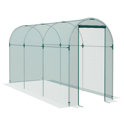 Galvanized Steel Crop Cage, Plant Protection Tent, 4' x 12', Green Walk In Greenhouses at Gallery Canada