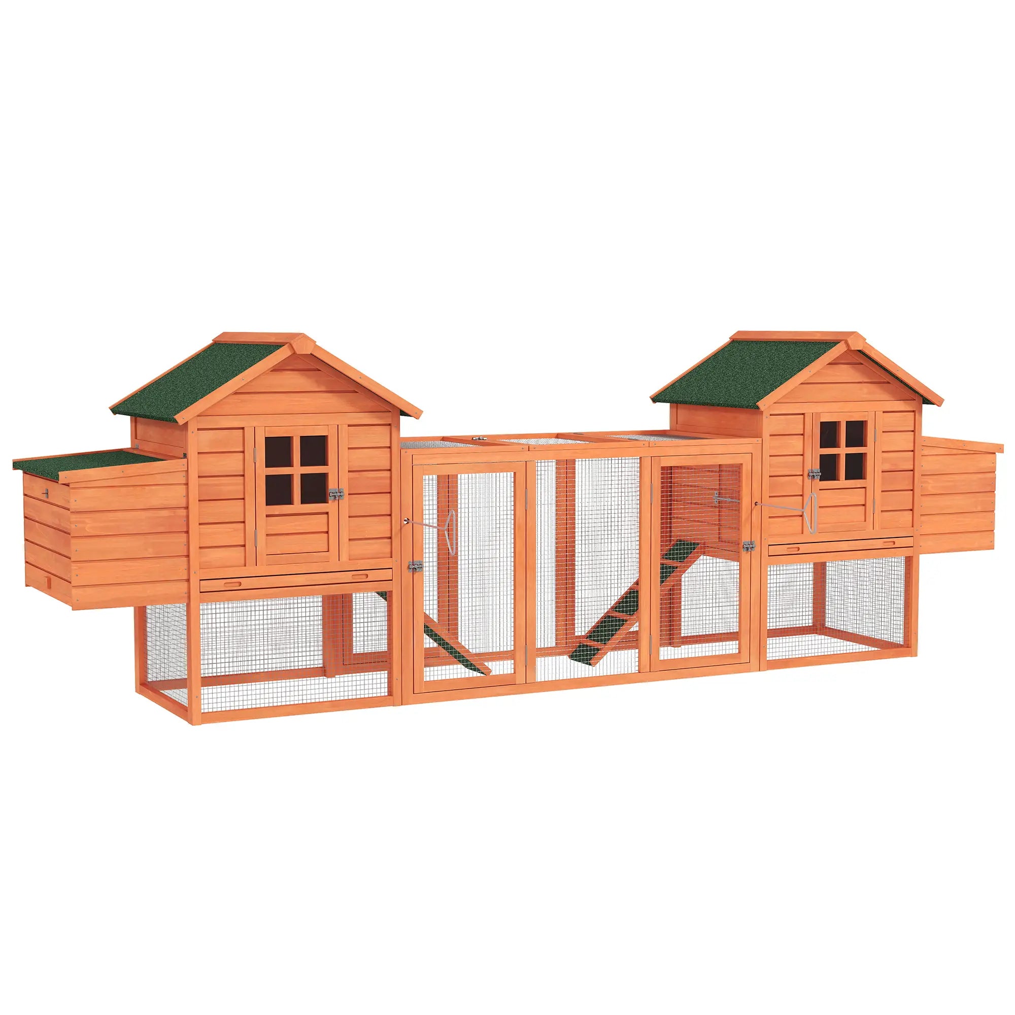 Extra Large Chicken Coop, Wooden Poultry House, Rabbit Hutch, Outdoor Run Chicken Coops Natural at Gallery Canada