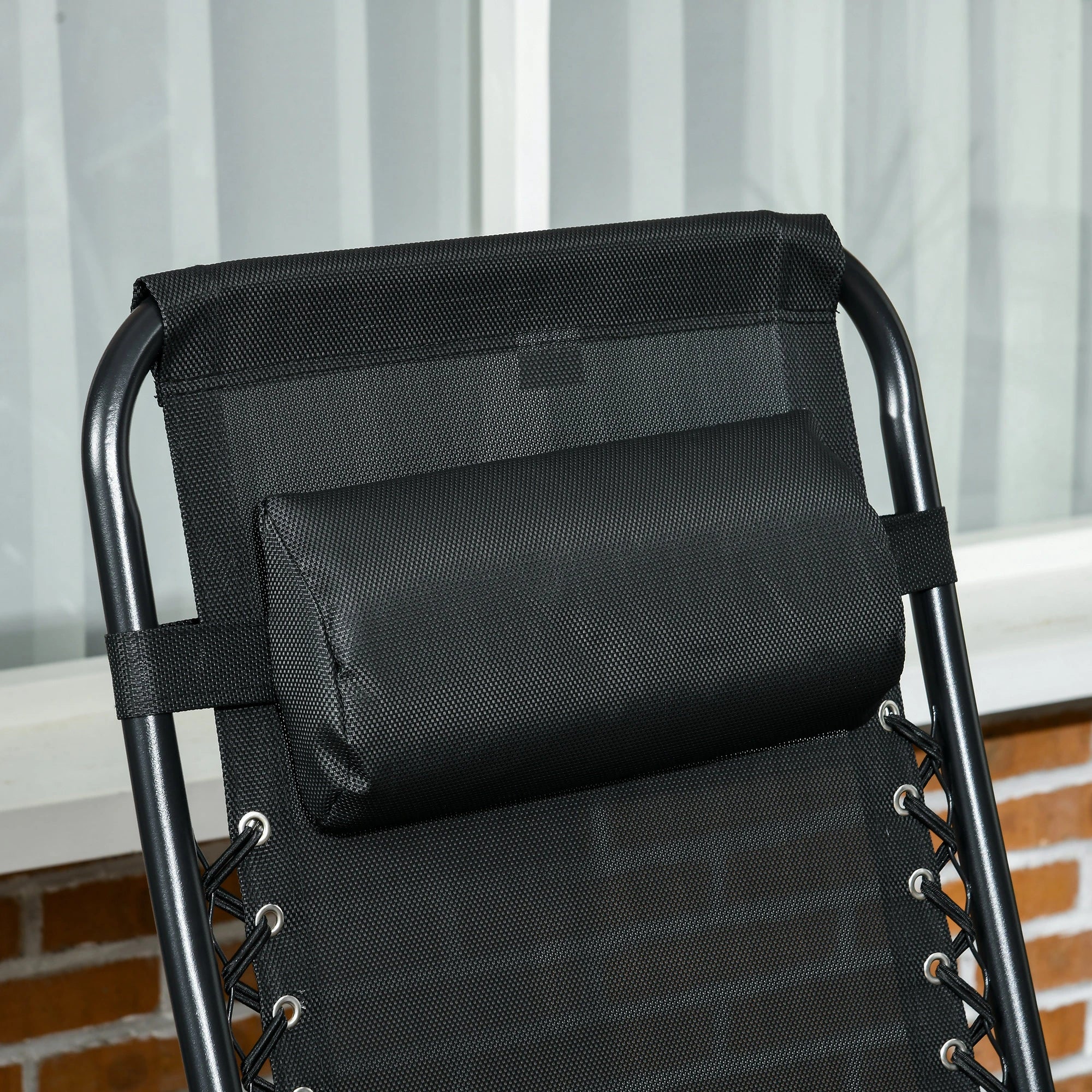 Folding Garden Chairs Set of 2, Reclining Zero Gravity, Wine Red Lounger Chairs at Gallery Canada