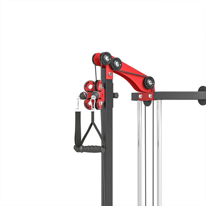 Wall Mount Cable Station, 16 Positions Adjustable Pulley Machine, Cable Crossover Machine with Lat Pulldown Bar Strength Training Equipment at Gallery Canada