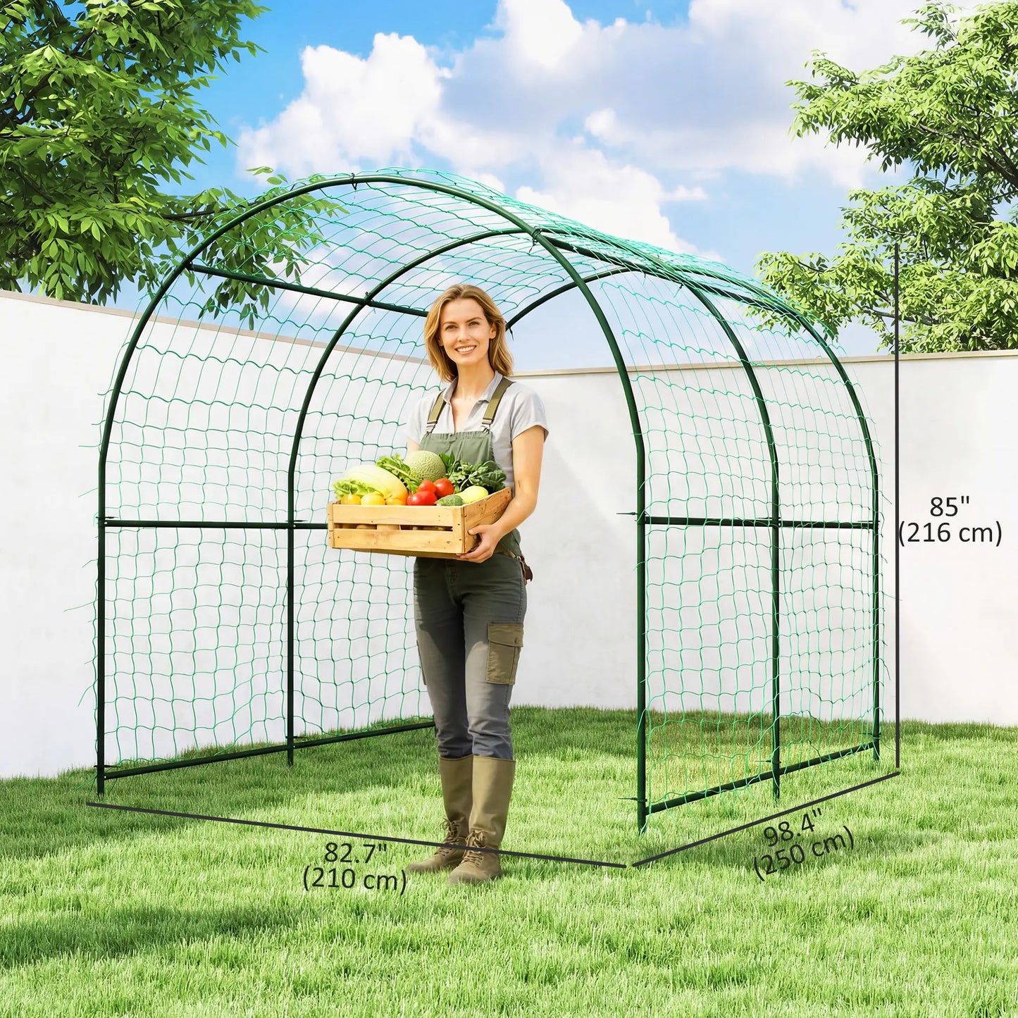 Garden Arch Trellis For Climbing Plants, 7.1FT Tall, Outdoor Plant Stands at Gallery Canada