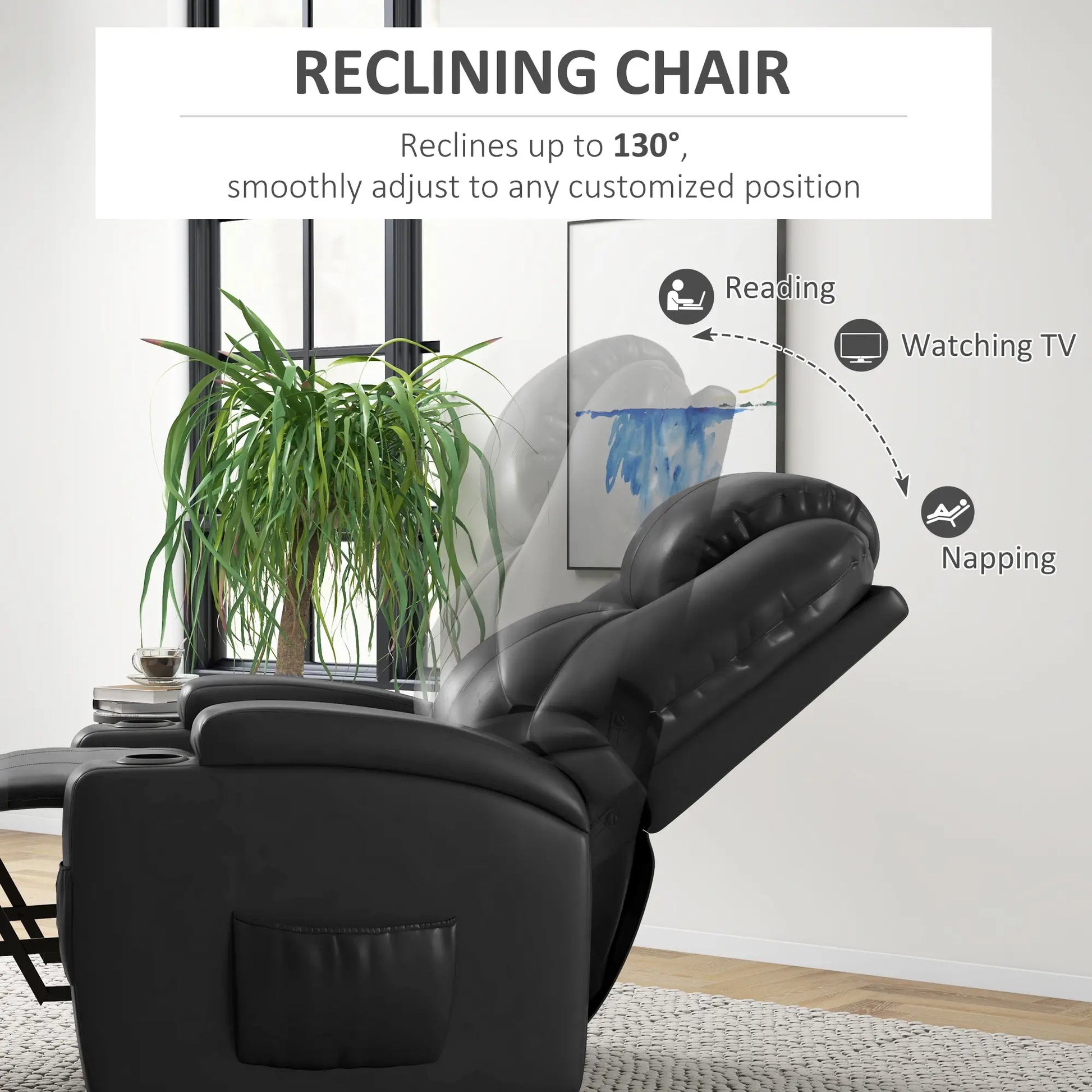 Power Recliner, Electric Lift Chair for Elderly with Footrest, Remote Control, Side Pockets and Cup Holders, Grey Electric Power Lift Chairs at Gallery Canada