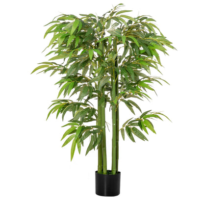 4.5FT Artificial Bamboo Tree, Faux Plant in Nursery Pot, Indoor Decor Artificial Trees Green at Gallery Canada