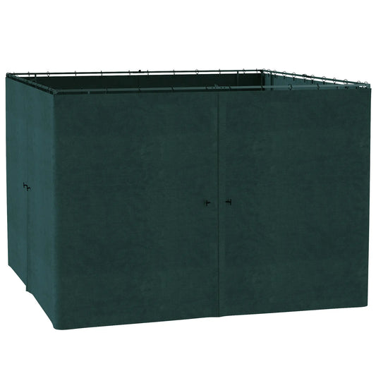 10' x 10' Gazebo Sidewall Set, 4 Panels, Hooks Included, Slate Grey Gazebo Sidewalls Slate Grey at Gallery Canada