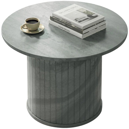 Round Coffee Table, 24", Cement Grey Coffee Tables Cement Grey at Gallery Canada