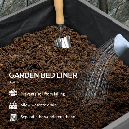 Wooden Raised Garden Bed Planter, Large Elevated Box With Legs, Grey Elevated Garden Beds at Gallery Canada