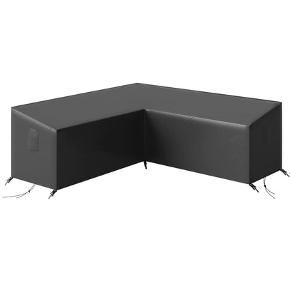 Waterproof V-Shaped Patio Furniture Cover, 105" x 105", Black Patio Furniture Covers at Gallery Canada