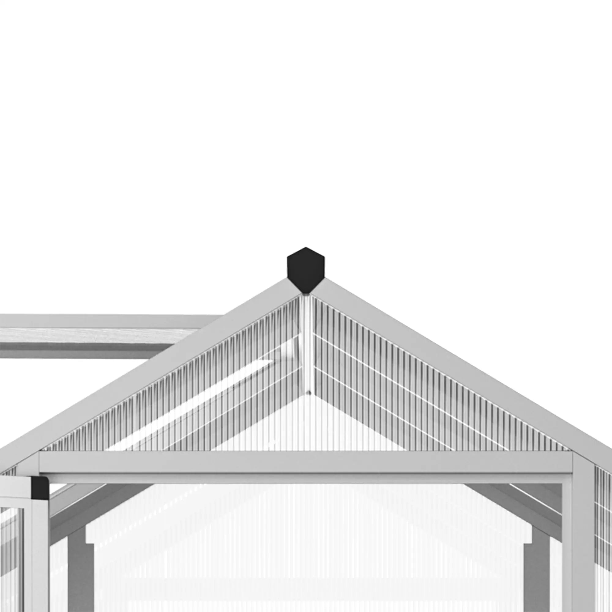 4' x 6.2' x 6.4' Walk-In Greenhouse, Polycarbonate Panels, Aluminum Frame Walk In Greenhouses at Gallery Canada