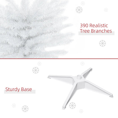 6 FT Christmas Tree, Classic Holiday Indoor Decoration, White White Christmas Trees at Gallery Canada