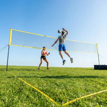 Portable Volleyball Net Set, Adjustable Height Steel Poles, Boundary Line, Carrying Bag Badminton at Gallery Canada
