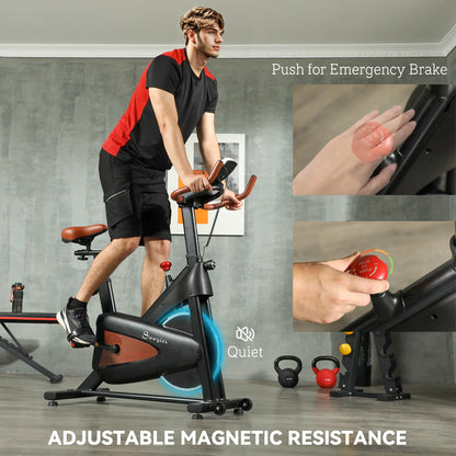 Stationary Exercise Bike, Adjustable Resistance Seat, Black Exercise & Stationary Bikes at Gallery Canada