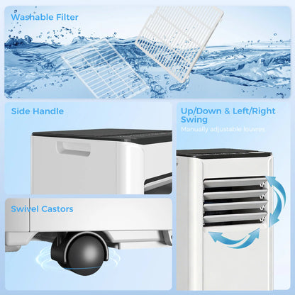8000 BTU Portable AC, Dehumidifier, Fan, WiFi Voice Remote, 344 Sq. ft Air Conditioner at Gallery Canada