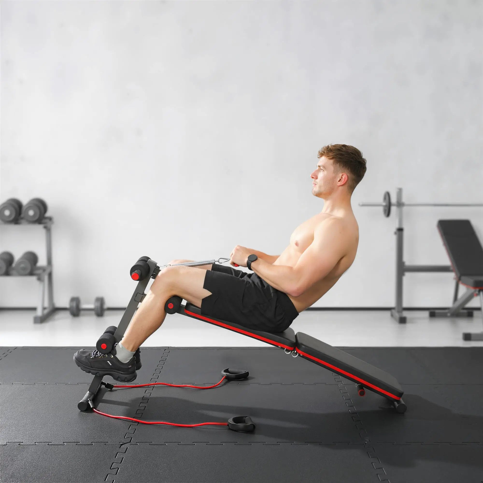 Foldable Sit Up Bench, Core Workout, Home Gym, Black Sit Up Benches at Gallery Canada