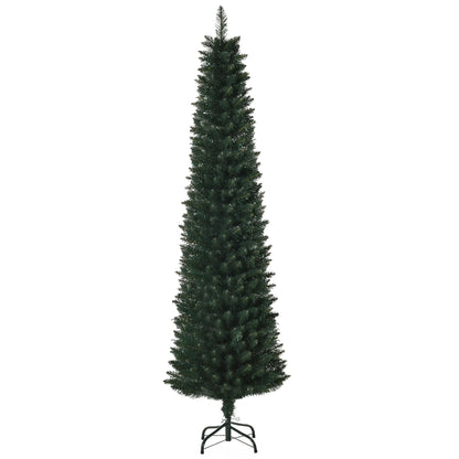 6FT Artificial Christmas Pencil Tree, Foldable Black Stand, Green Artificial Christmas Trees Green at Gallery Canada