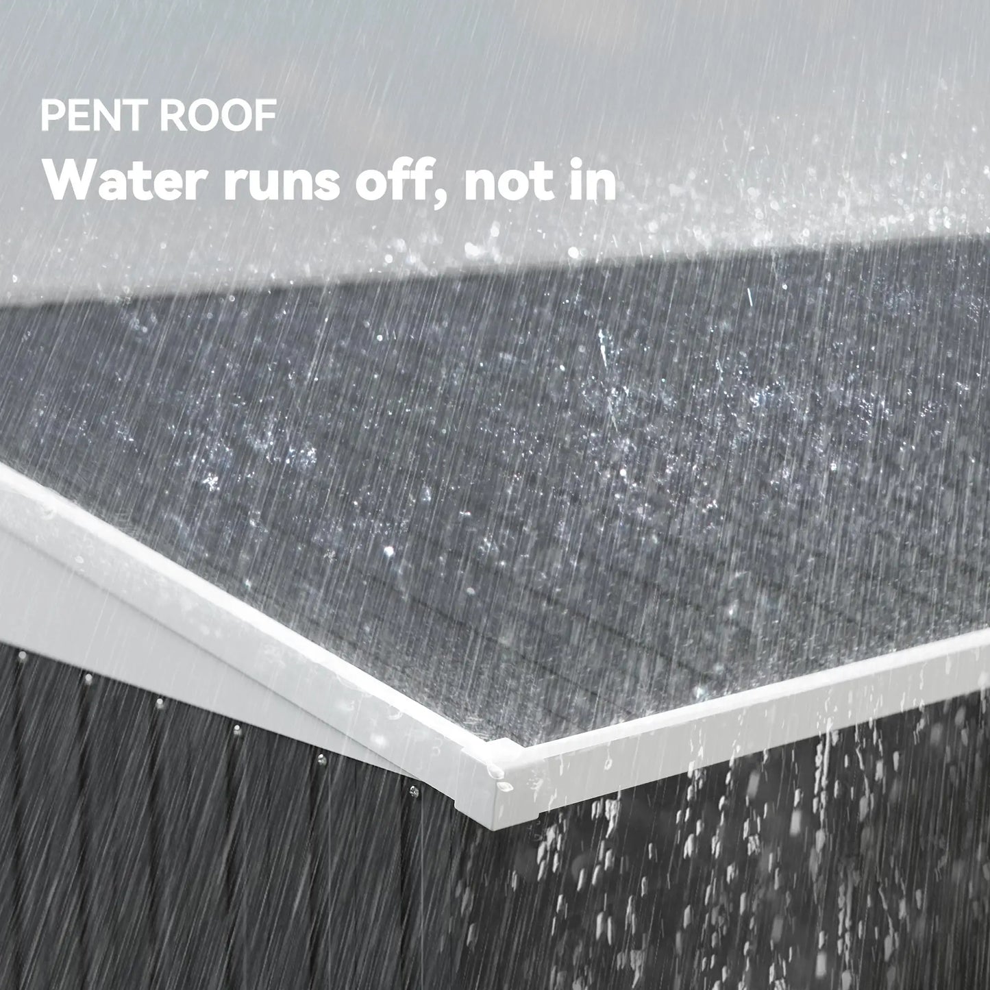 4' x 8' Outdoor Storage Shed, Metal Tool Shed, Lockable Door, Air Vents, Dark Grey Sheds at Gallery Canada