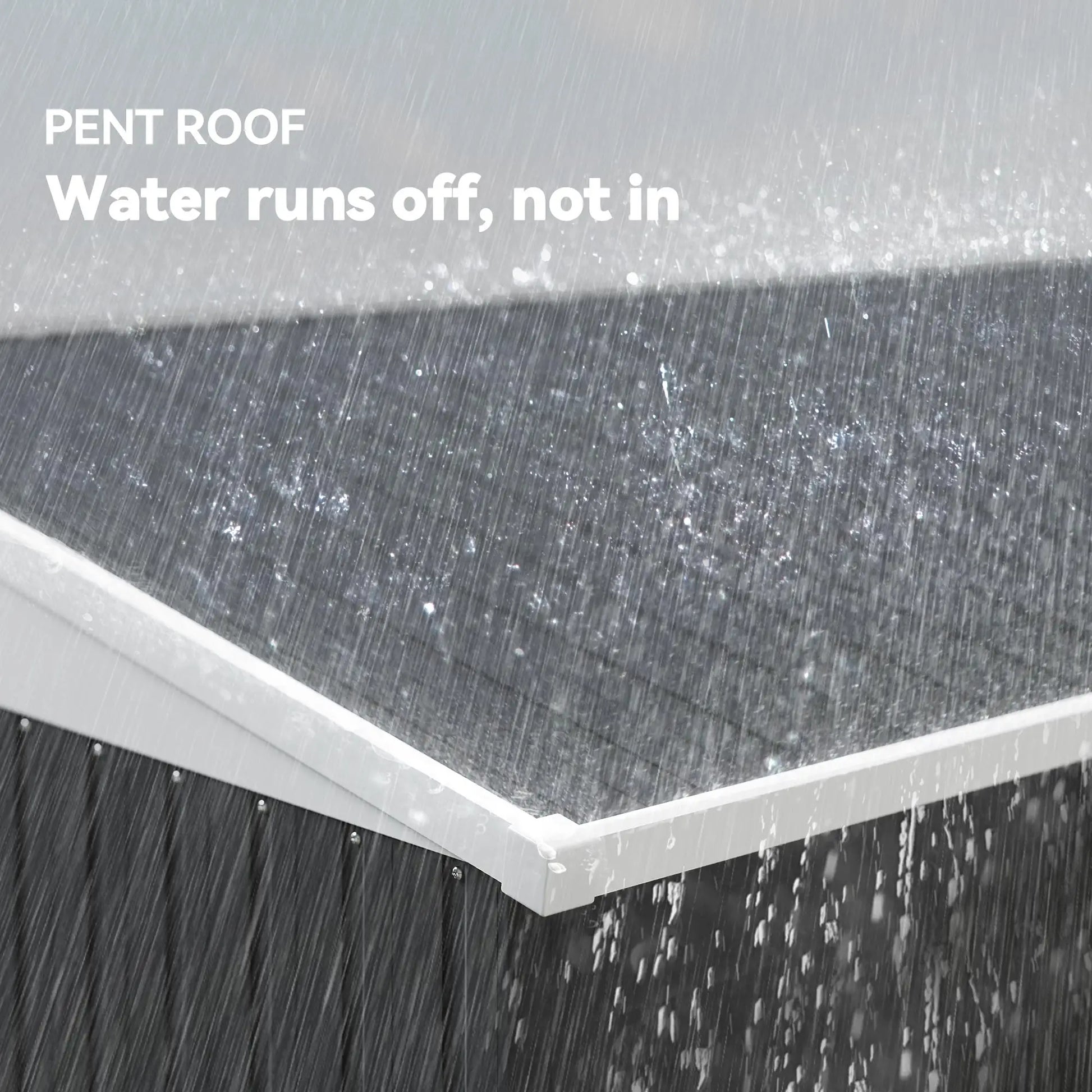 4' x 8' Outdoor Storage Shed, Metal Tool Shed, Lockable Door, Air Vents, Dark Grey Sheds at Gallery Canada