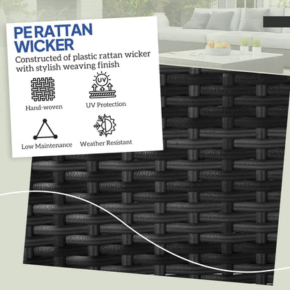 2 Wicker Outdoor Ottomans with Storage, Removable Cushion, Grey Patio Furniture Sets at Gallery Canada