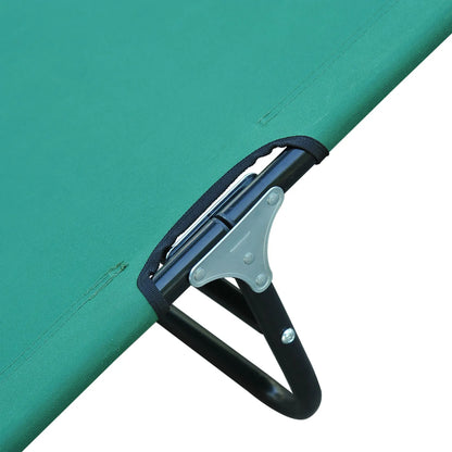 Outdoor Folding Lounge Chair, Reclining Back, Breathable Mesh, Green Lounger Chairs at Gallery Canada