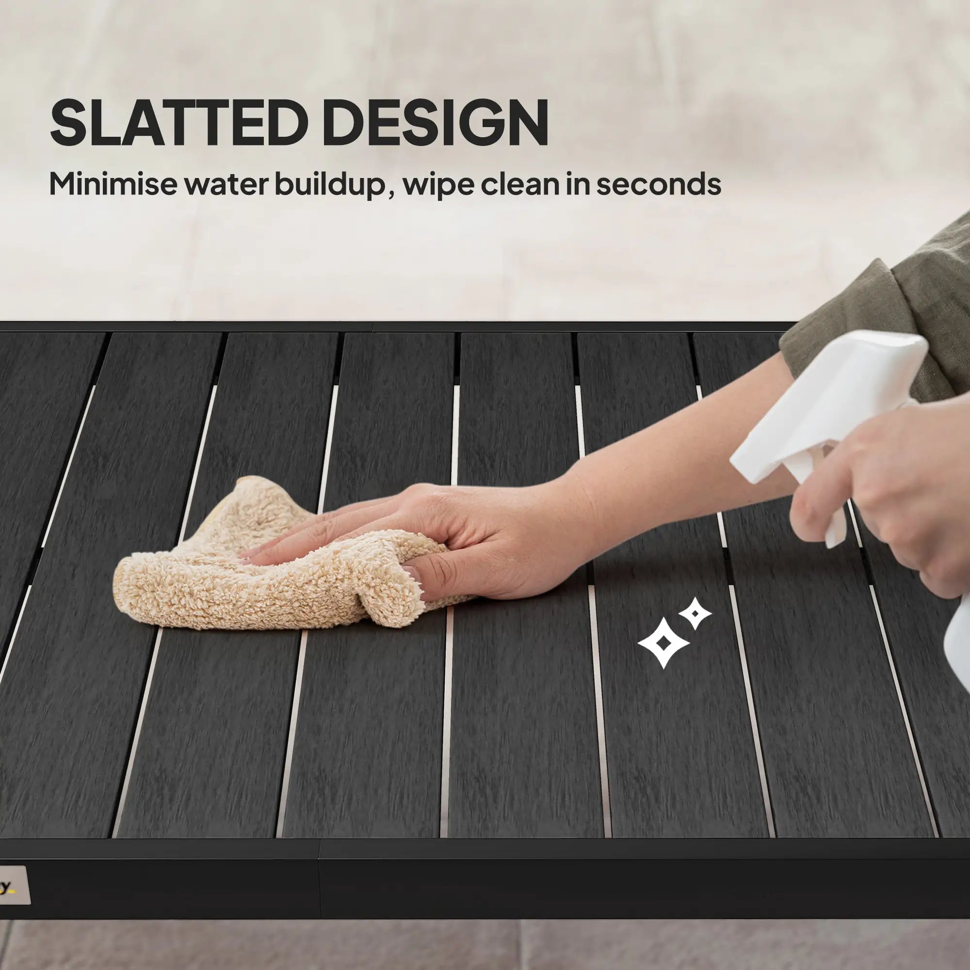 Rectangular Aluminum Patio Dining Table For 8, Black Patio Dinning Tables at Gallery Canada