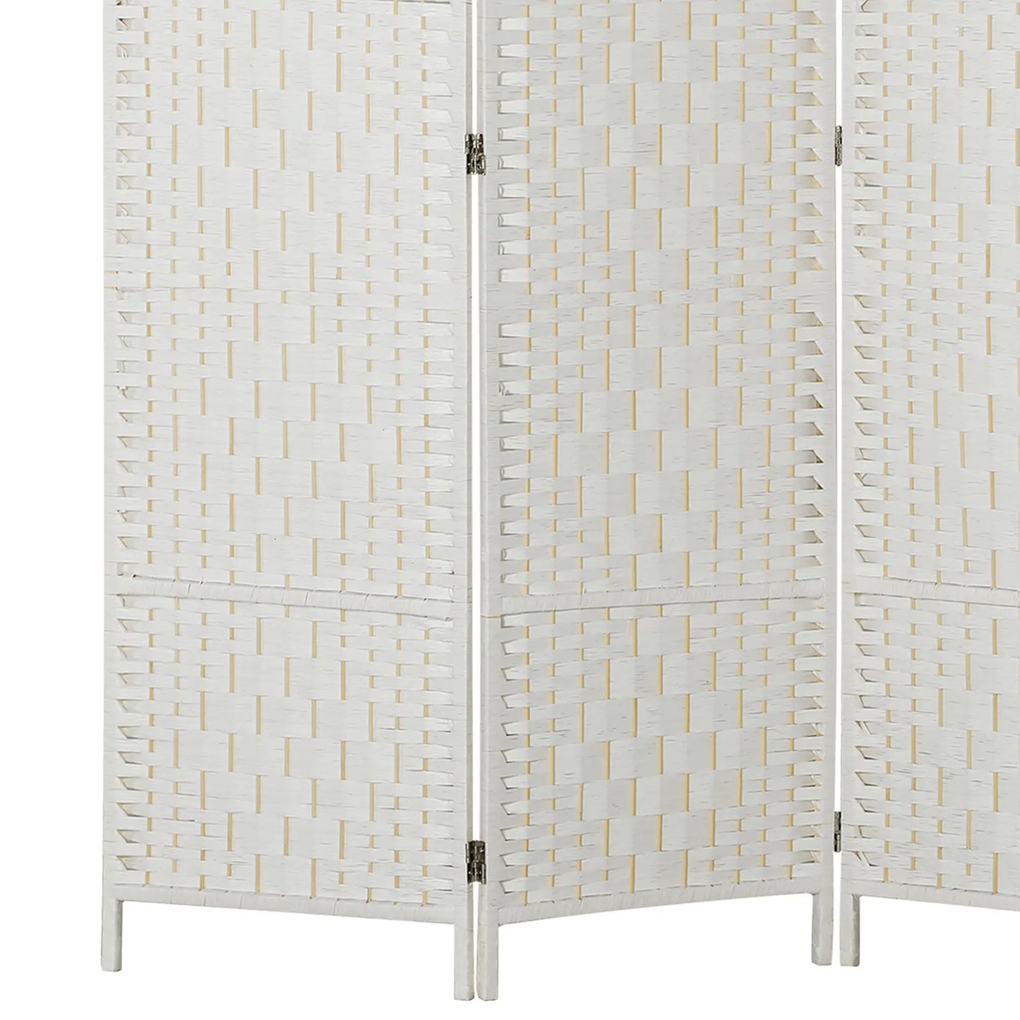 6ft Folding Room Divider, 3 Panel Wooden Partition, White Room Dividers at Gallery Canada