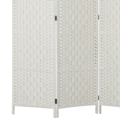6ft Folding Room Divider, 3 Panel Wooden Partition, White Room Dividers at Gallery Canada