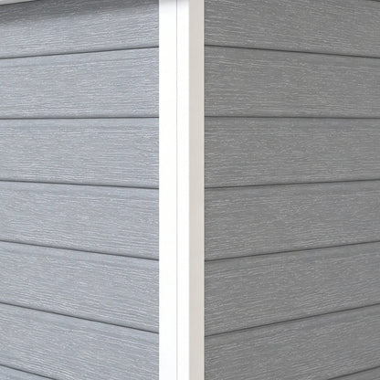 4'x5' Garden Tool Storage Shed, Lean to, Window, Vent, Plastic Roof, Grey Sheds at Gallery Canada
