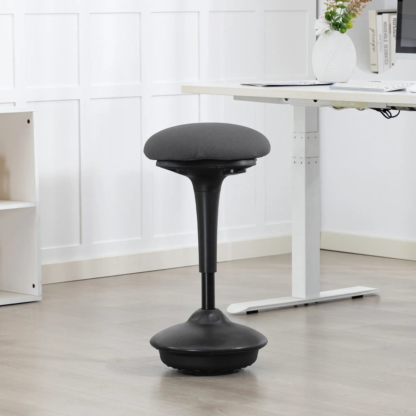 Swivel Standing Desk Chair, Backless Wobble Stool, Adjustable Ergonomic Stool Office Chairs at Gallery Canada
