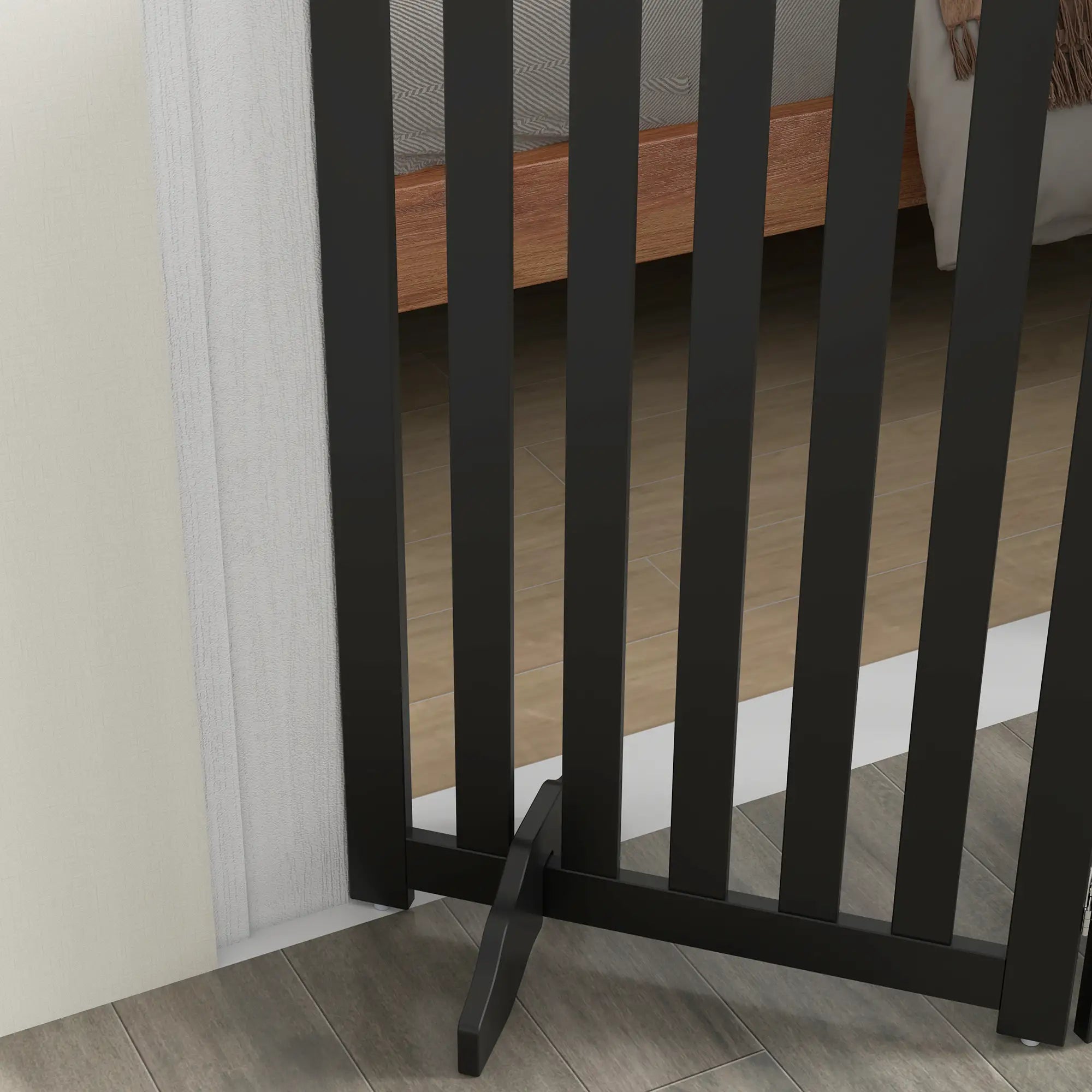 3-Panel Foldable Dog Gate, Medium Size, Black Houses, Kennels & Pens at Gallery Canada