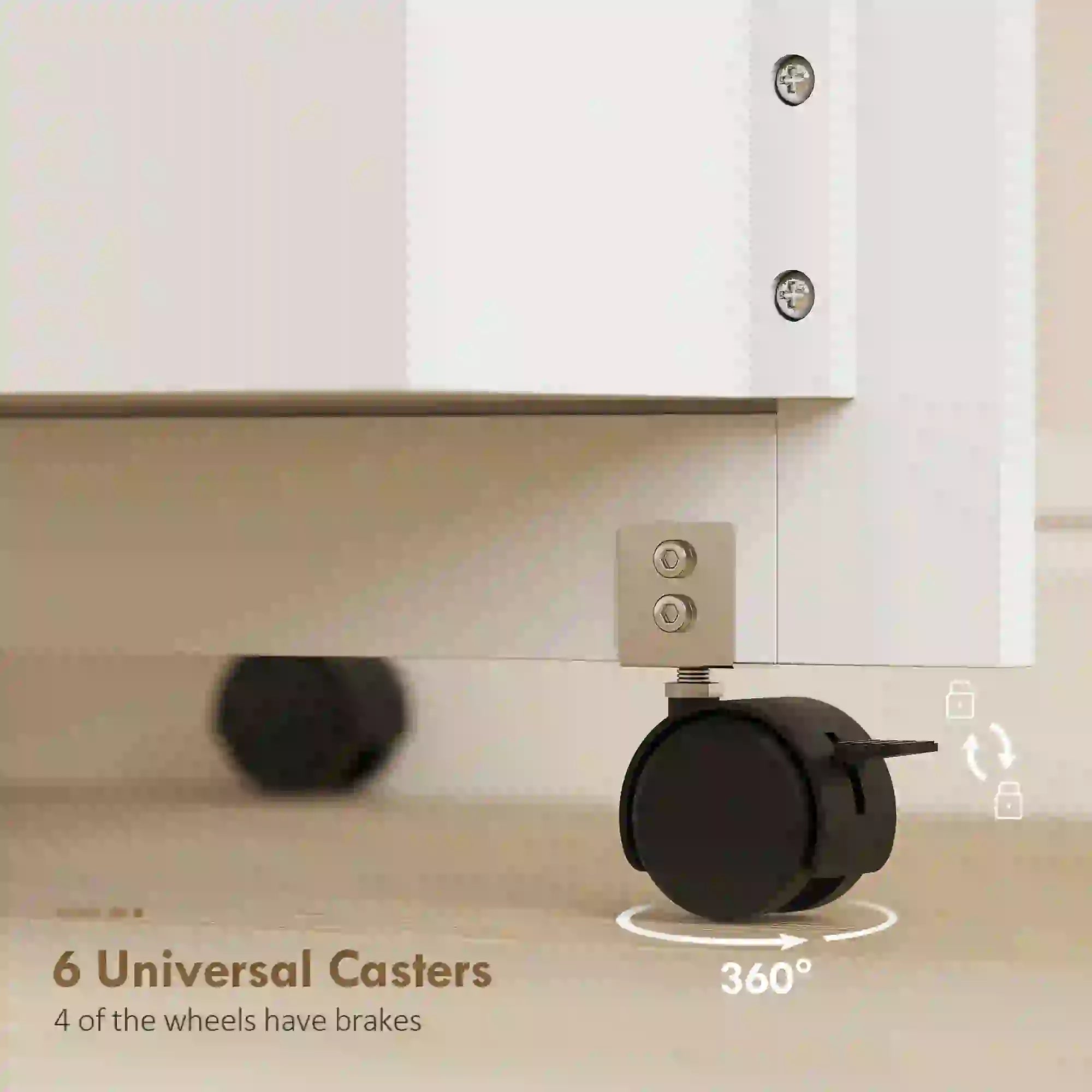 Folding Craft Table, Rolling Sewing Machine Table, Storage Shelf, White Sewing Cabinets at Gallery Canada