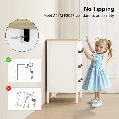Modern 3 Drawer Dresser, Quiet Slides, White Storage Cabinets at Gallery Canada