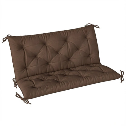 Garden Bench Cushion With Backrest, Non-Slip 2 Seater, Coffee Patio Chair Cushions Coffee at Gallery Canada
