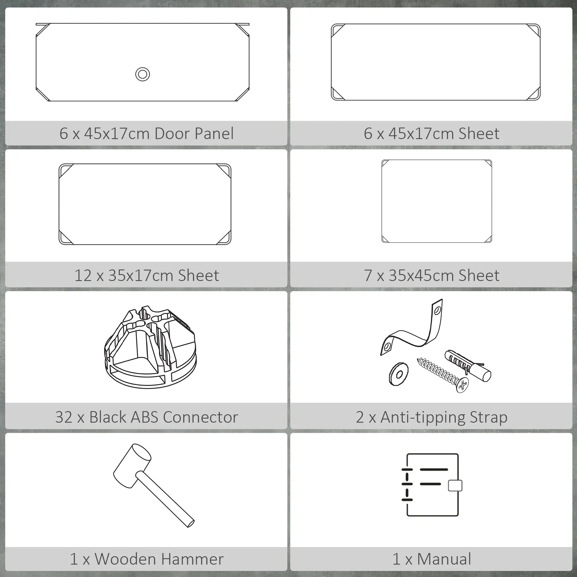 6-Tier Shoe Rack, 6 Cube Storage Organizer, Black Storage Cabinets at Gallery Canada