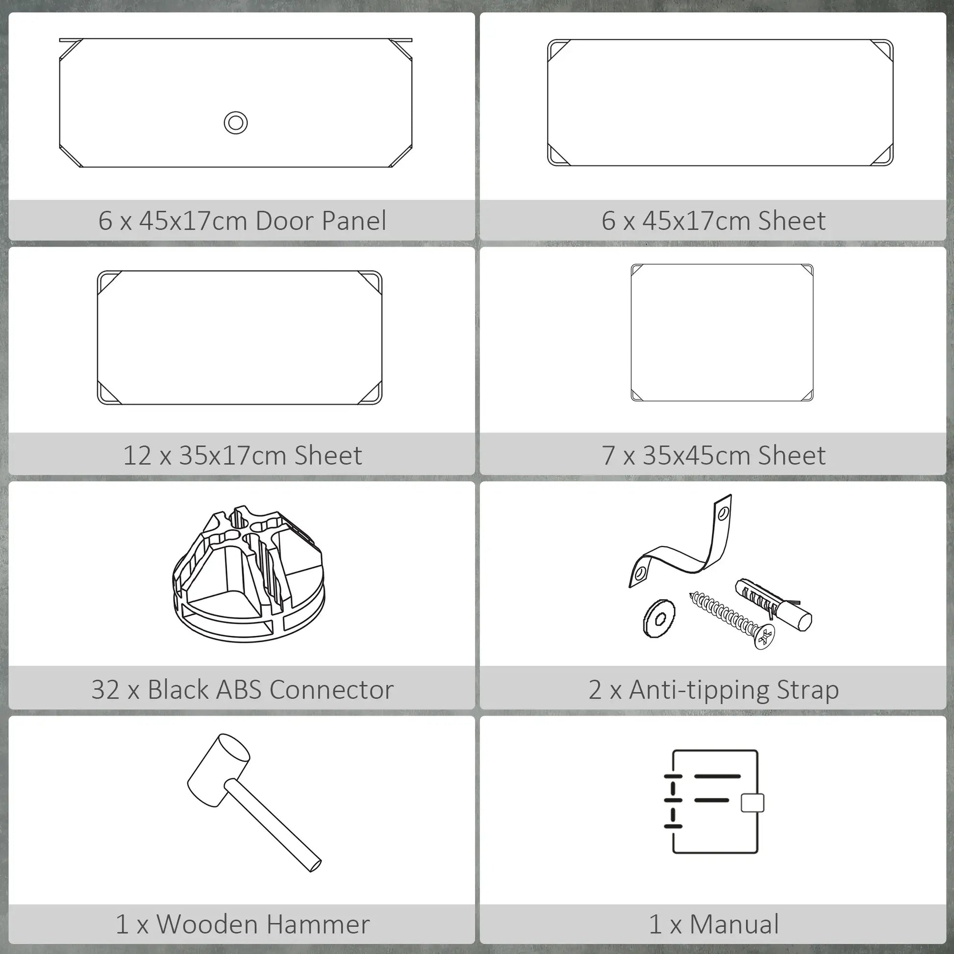 6-Tier Shoe Rack, 6 Cube Storage Organizer, Black Storage Cabinets at Gallery Canada