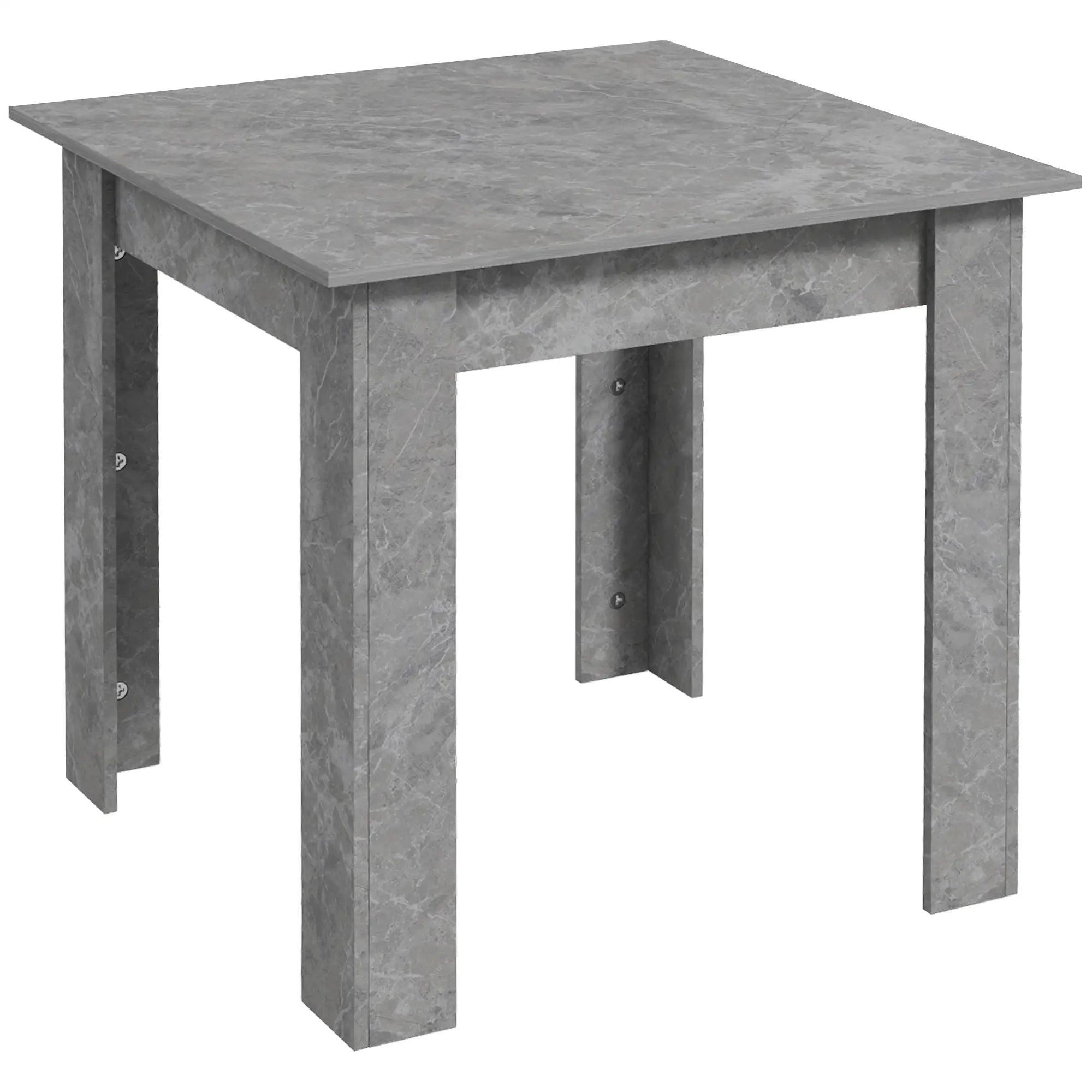 Square Dining Table, Modern Faux Cement Effect, Small Kitchen Table, Cement Grey Dining Tables at Gallery Canada