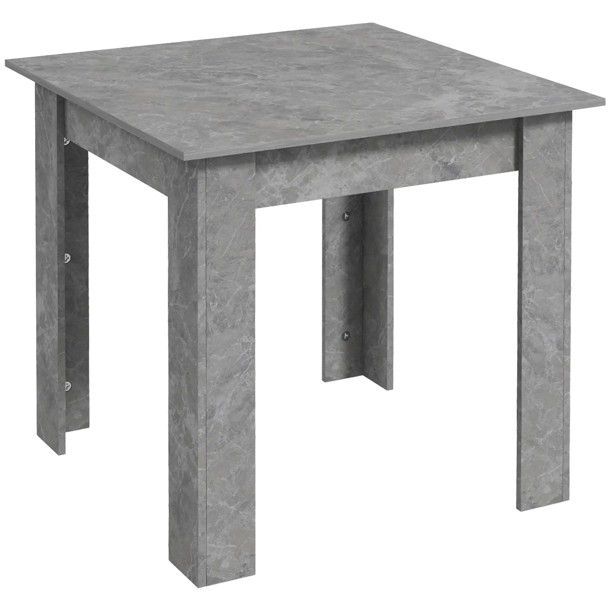 Square Dining Table, Modern Faux Cement Effect, Small Kitchen Table, Cement Grey Dining Tables at Gallery Canada