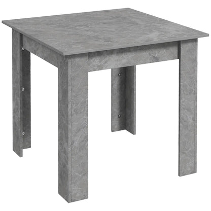 Square Dining Table, Modern Faux Cement Effect, Small Kitchen Table, Cement Grey Dining Tables at Gallery Canada