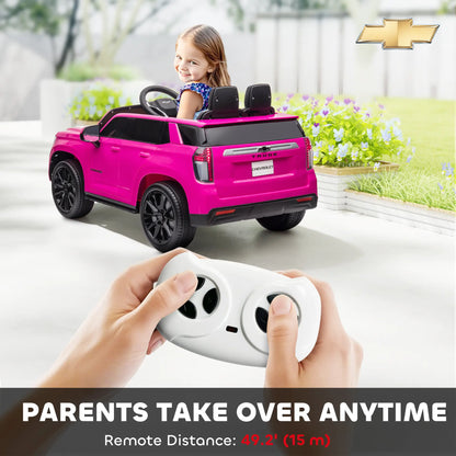 Chevrolet Tahoe Kids Ride on Car, 12V 7AH, Pink Electric Toy Cars at Gallery Canada