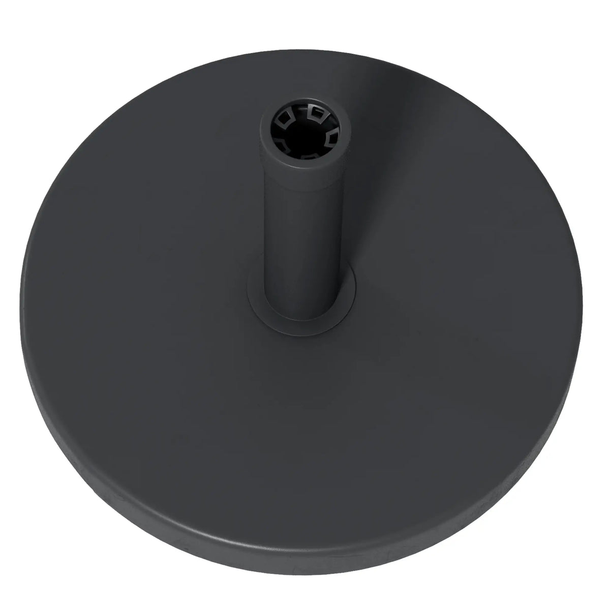 33 Lbs Concrete Parasol Base, 18.3" Round Umbrella Stand, Black Umbrella Bases at Gallery Canada