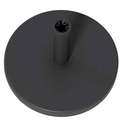 33 Lbs Concrete Parasol Base, 18.3" Round Umbrella Stand, Black Umbrella Bases at Gallery Canada