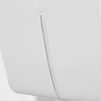 Swivel PU Leather Barstools, Set of 2, Adjustable with Footrest, White Bar Stools at Gallery Canada