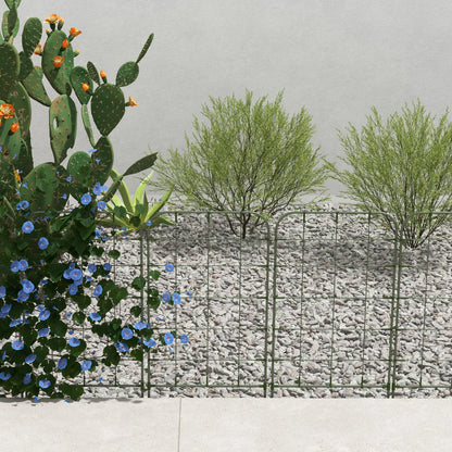 6-Piece Plant Support Set, Steel Trellis, 40 x 90 cm, Green Plant Stands at Gallery Canada