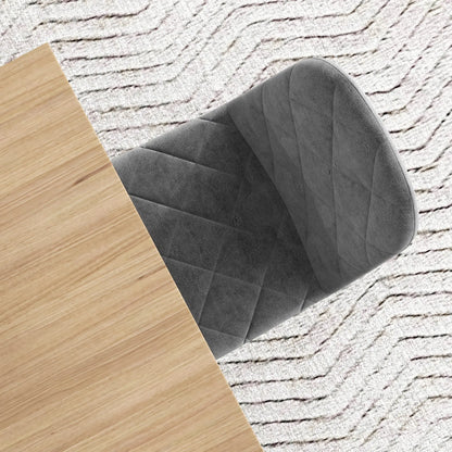 Upholstered Dining Chairs Set of 4, Steel Legs, Modern Kitchen Chairs, Grey Bar Stools at Gallery Canada