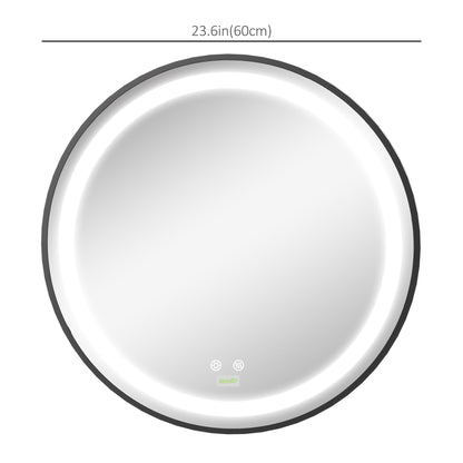 LED Bathroom Mirror, Dimmable Anti Fog, 3 Temperatures, 24 Inch, Color Wall Mirrors at Gallery Canada