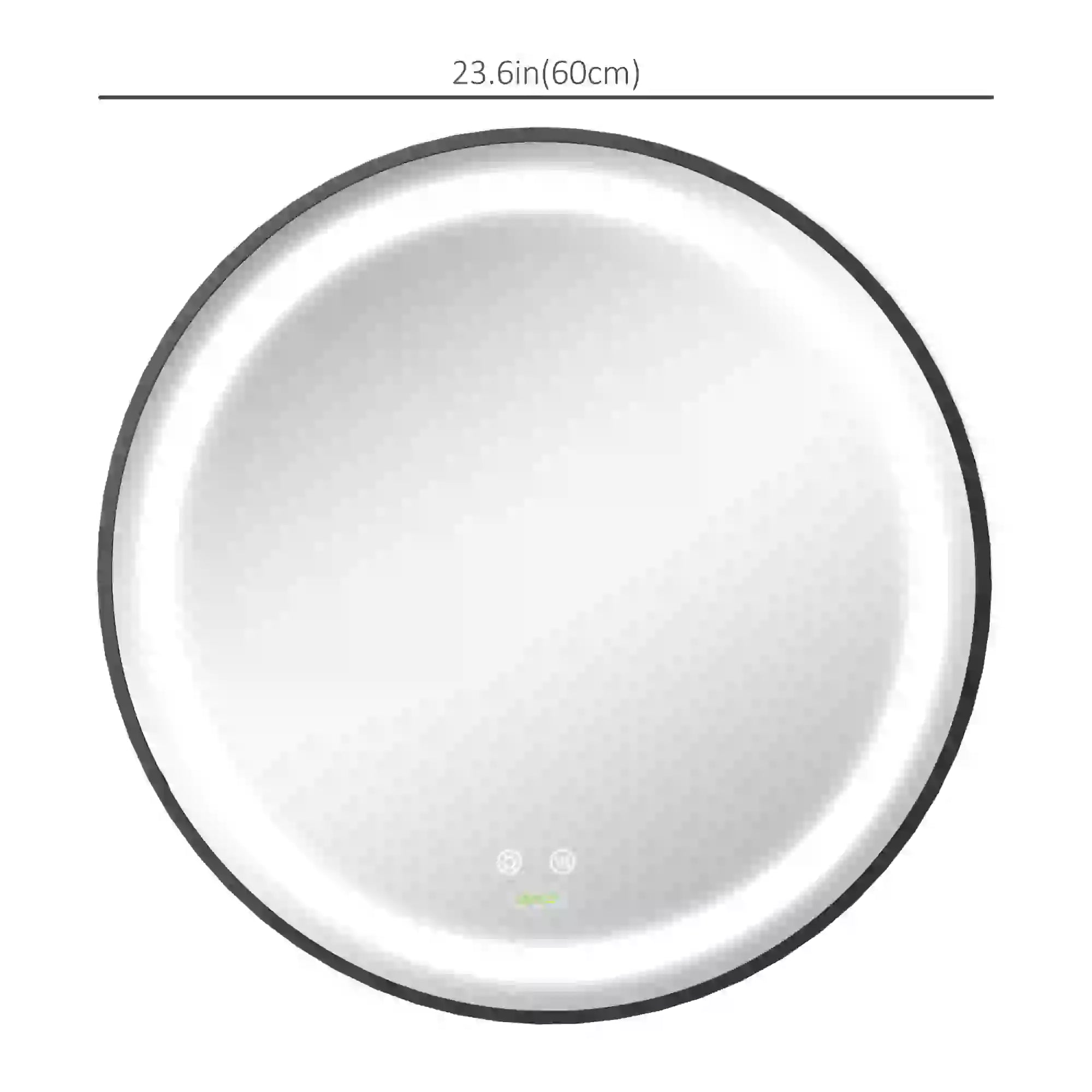 LED Bathroom Mirror, Dimmable Anti Fog, 3 Temperatures, 24 Inch, Color Wall Mirrors at Gallery Canada
