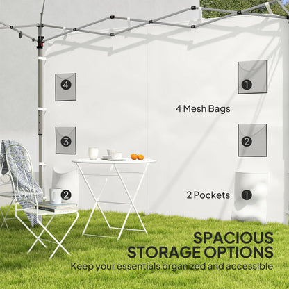Instant Canopy Sidewall, 10 x 10 ft, 1 Pack, White Gazebo Sidewalls at Gallery Canada