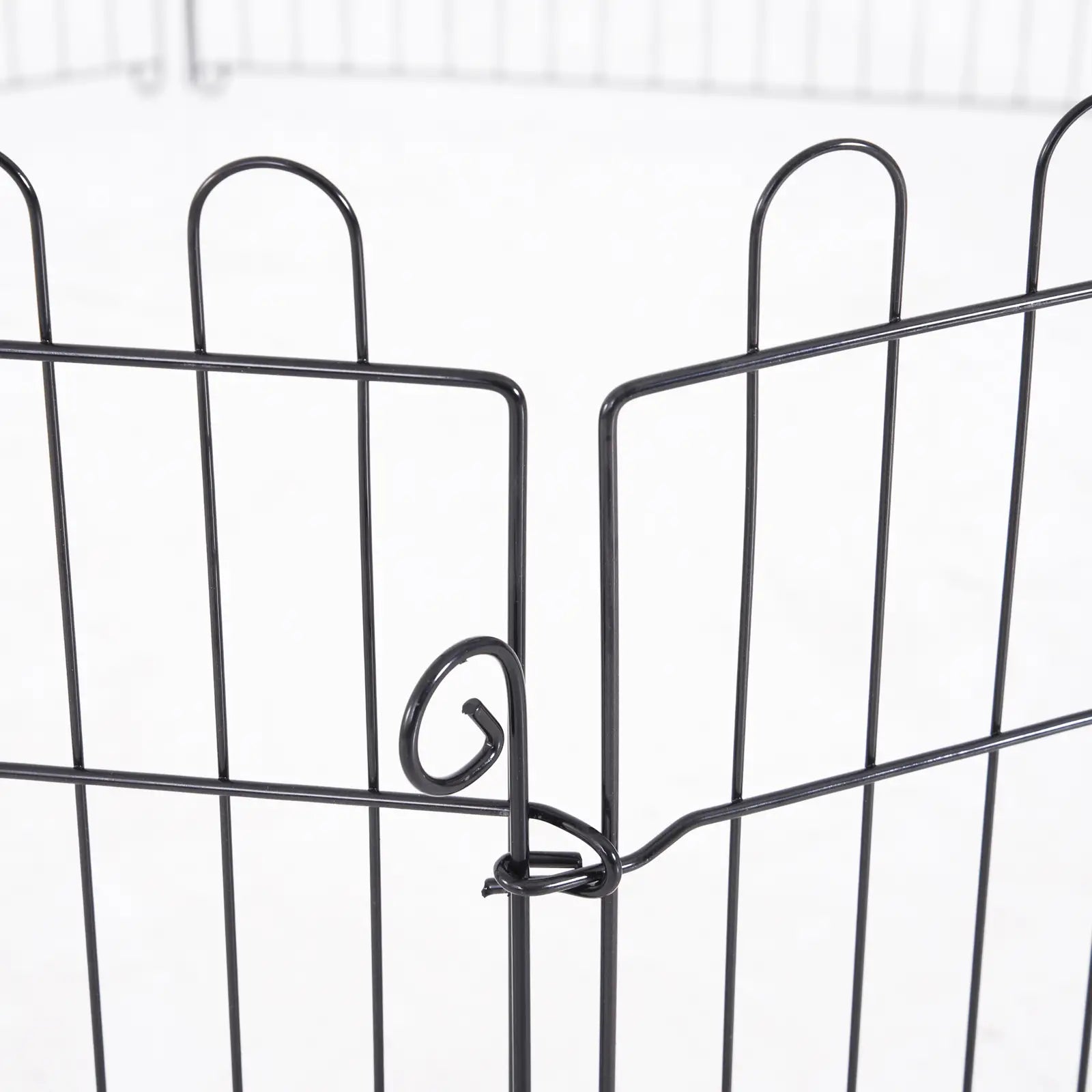 24inch 8-Panel Foldable Dog Playpen, Black Houses, Kennels & Pens at Gallery Canada
