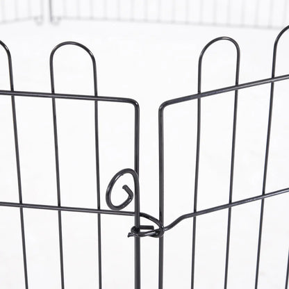 24inch 8-Panel Foldable Dog Playpen, Black Houses, Kennels & Pens at Gallery Canada