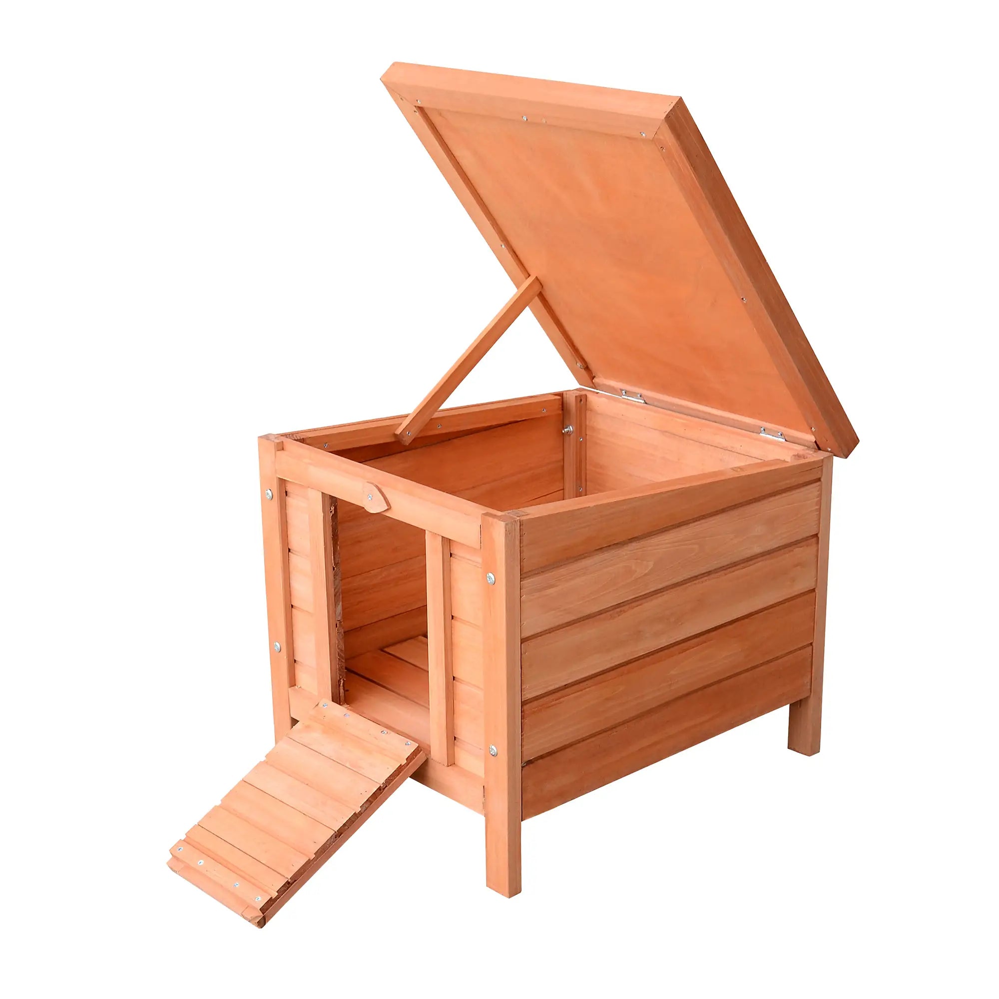 Wooden Rabbit Hutch, Bunny Cage, Outdoor Cat House, 20