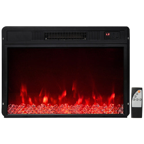 5000 BTU 23-Inch Electric Fireplace Insert, Black
