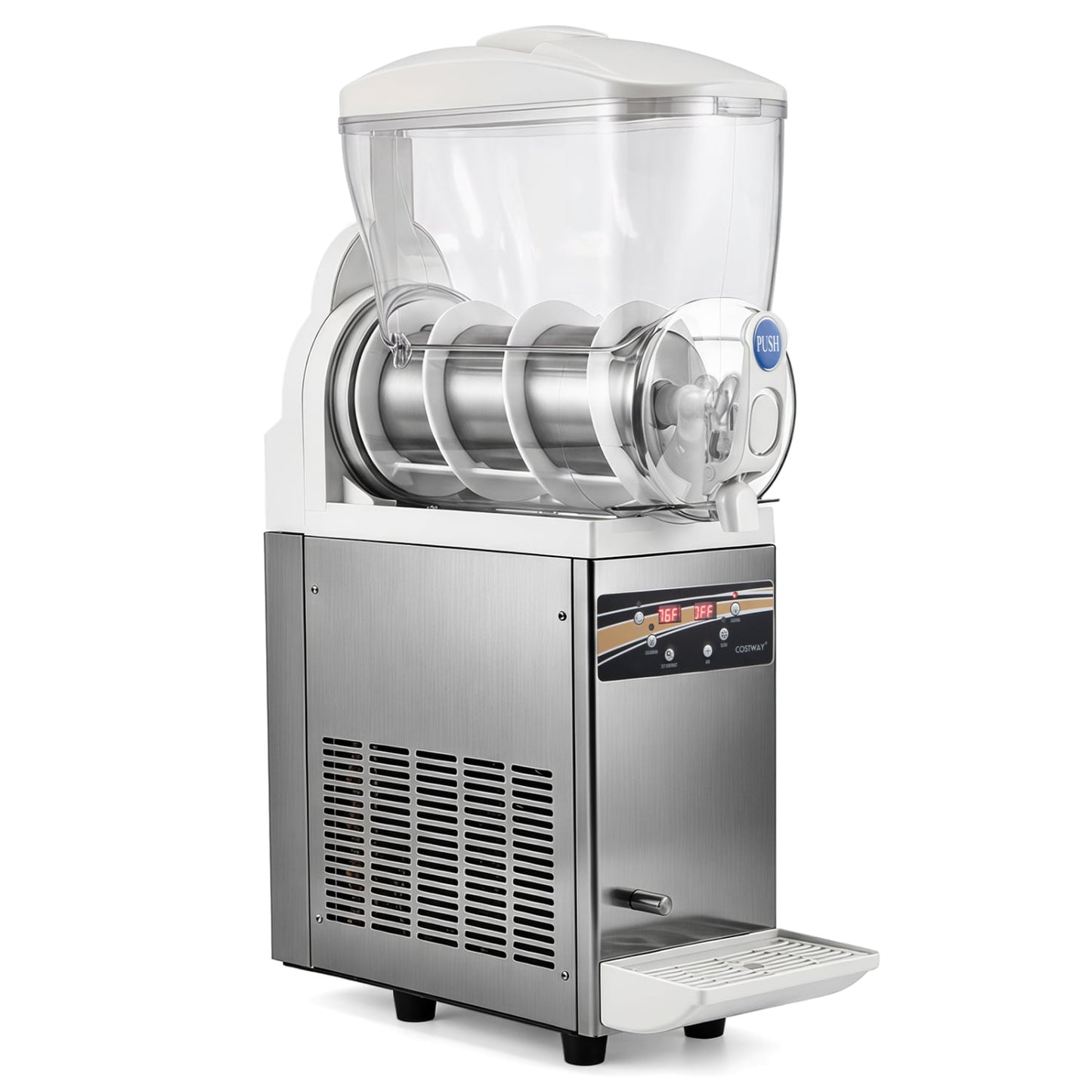 Machine à slushy commerciale 507 Oz, argent